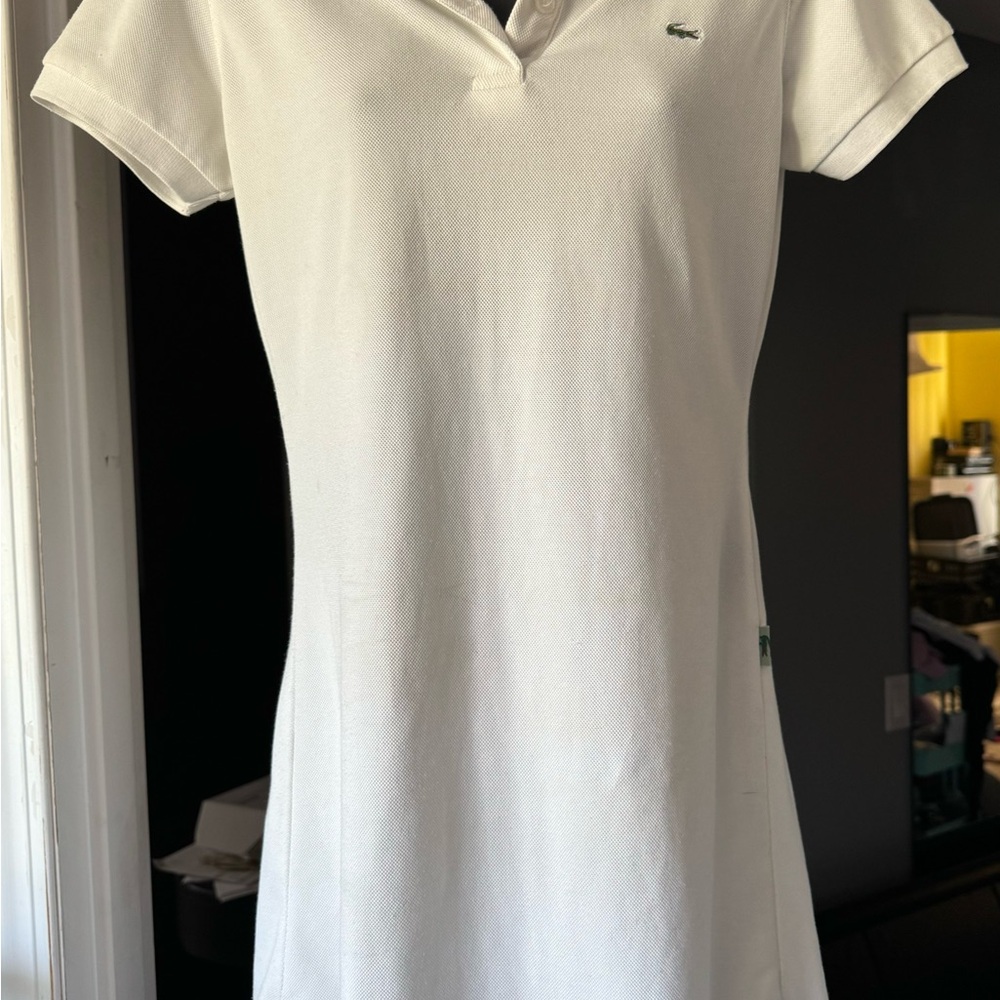 Lacoste Ivory Polo Dress